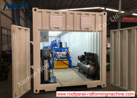 40 FT Container Portable Standing Seam Machine For Rapid Roofing System