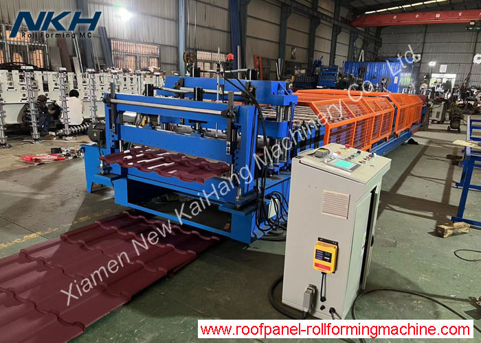 YX22-211-1105 Metal Roof Tile Roll Forming Machine servo motor driving