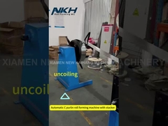 Automatyczna zmiana maszyny do formowania rolek z stackerem